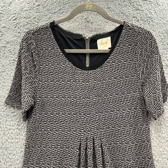 Anthropologie Maeve Medium Gray Fit And Flair Dress Summer Evening Comfortable - Picture 2 of 10